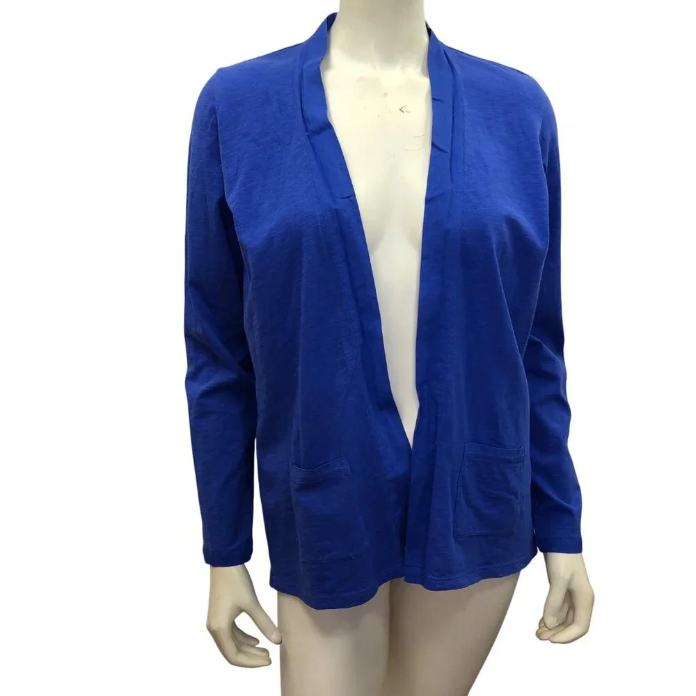 TALBOTS COTTON OPEN‎ CARDIGAN PET MD